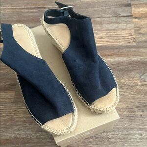 Black Espadrille Sandals